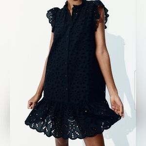 Black Eyelet Dress